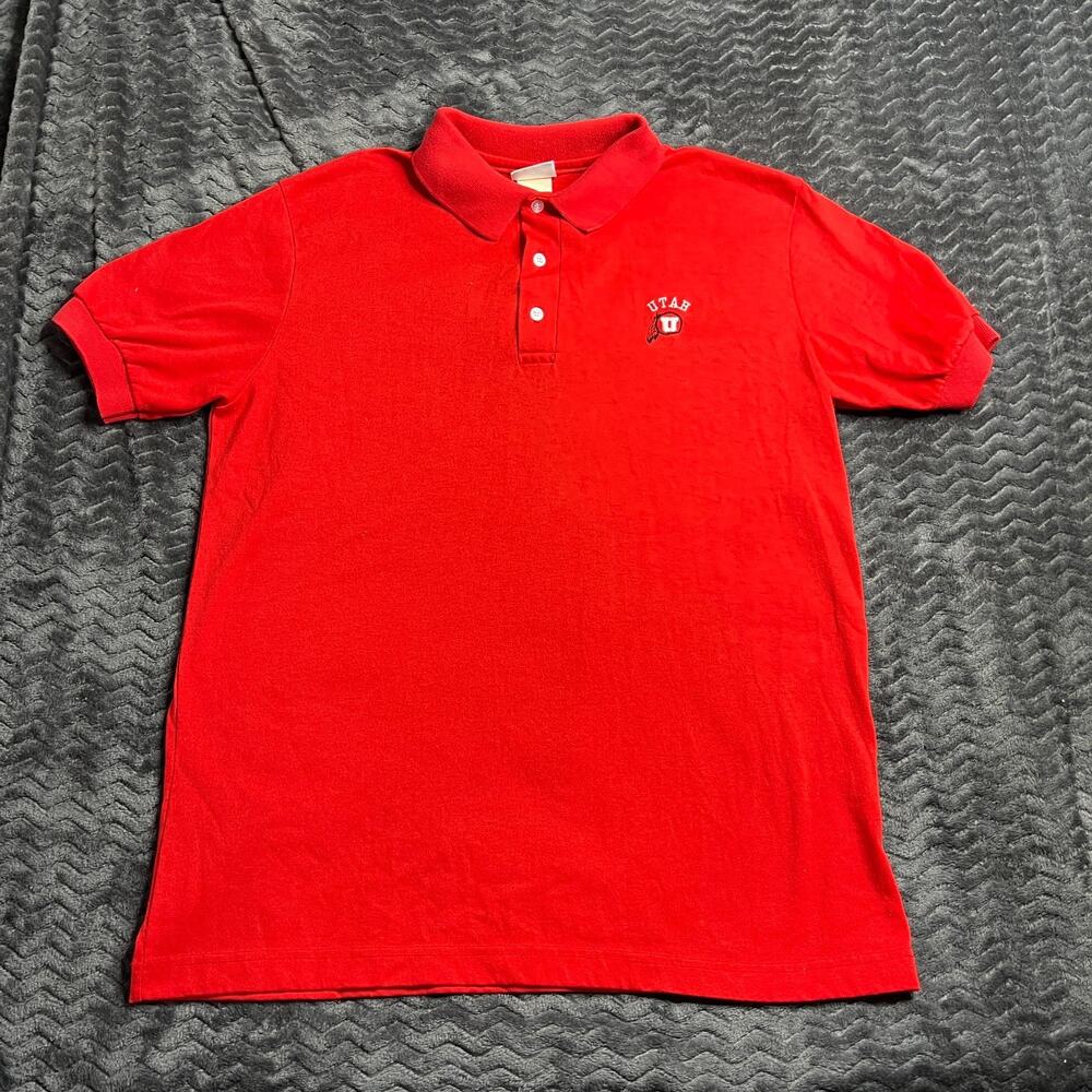 Hartwell sports polo shirt Utah Utes size Large red